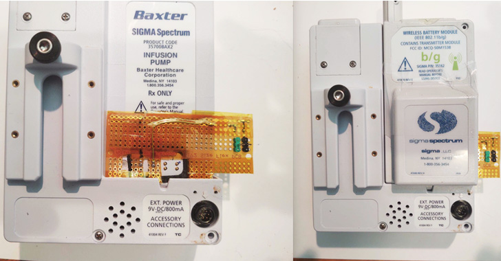 Pompes à perfusion connectées à Internet de Baxter