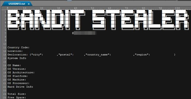 Nouveau Stealthy Bandit Stealer ciblant les navigateurs Web et les portefeuilles de crypto-monnaie